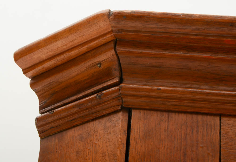 Early Walnut Corner Cupboard