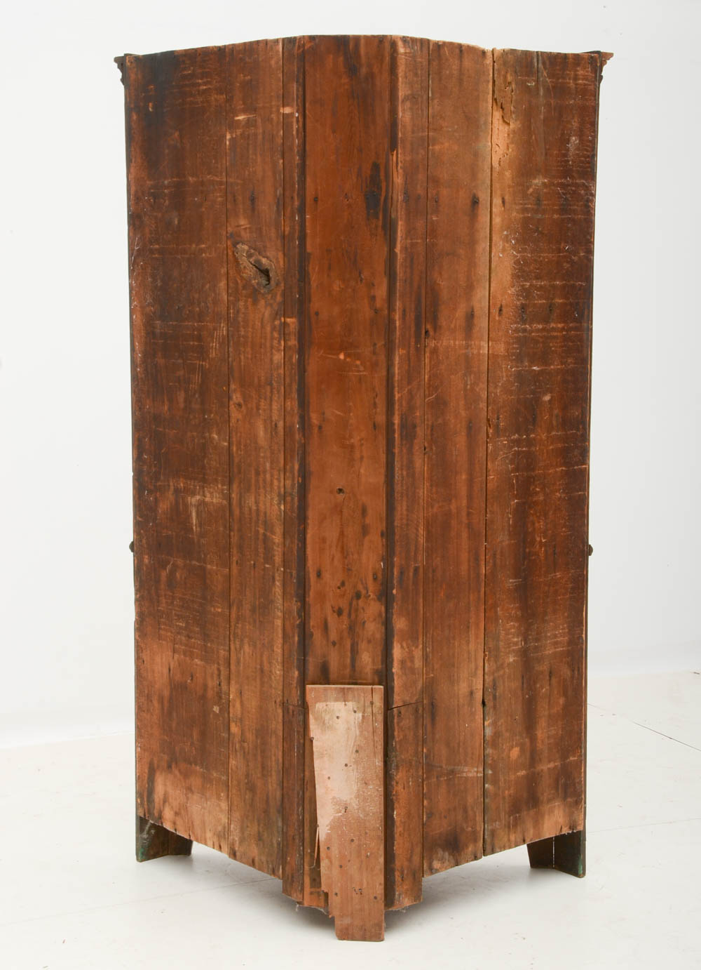 Early Walnut Corner Cupboard