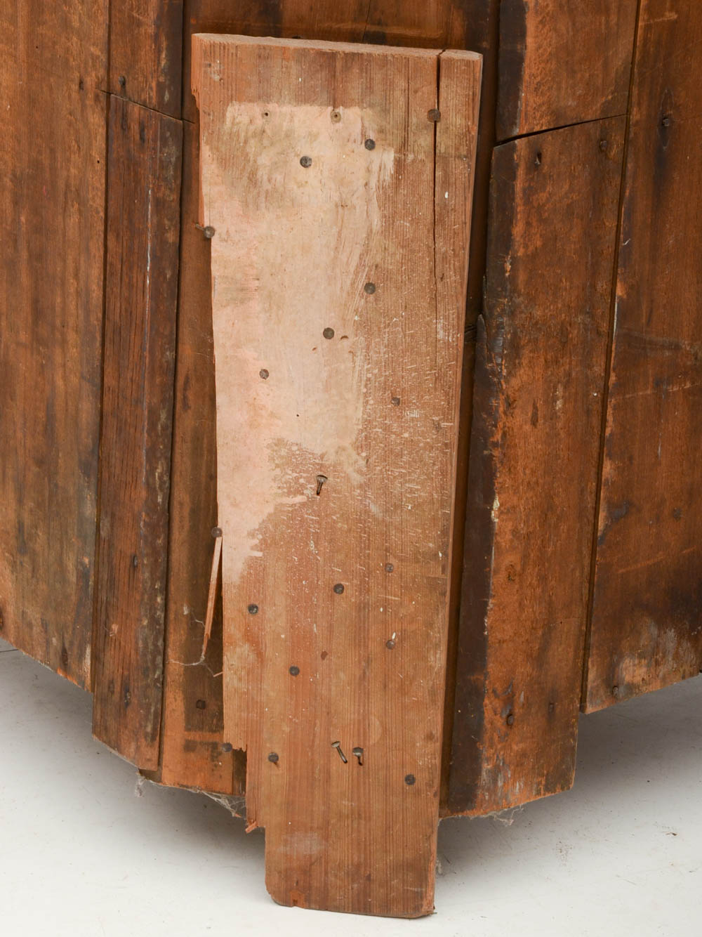 Early Walnut Corner Cupboard