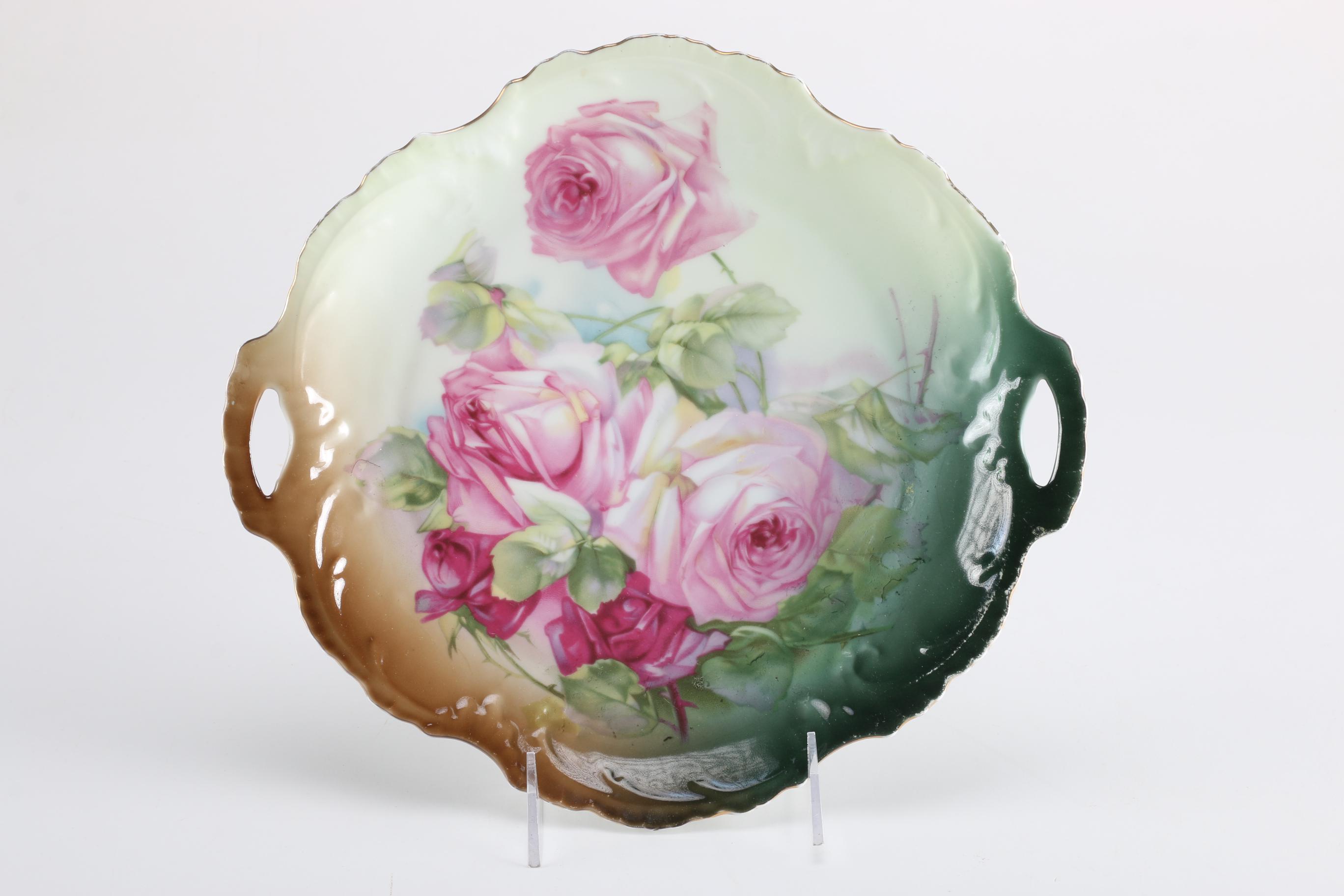 Antique and Vintage Porcelain Floral Motif Dishes