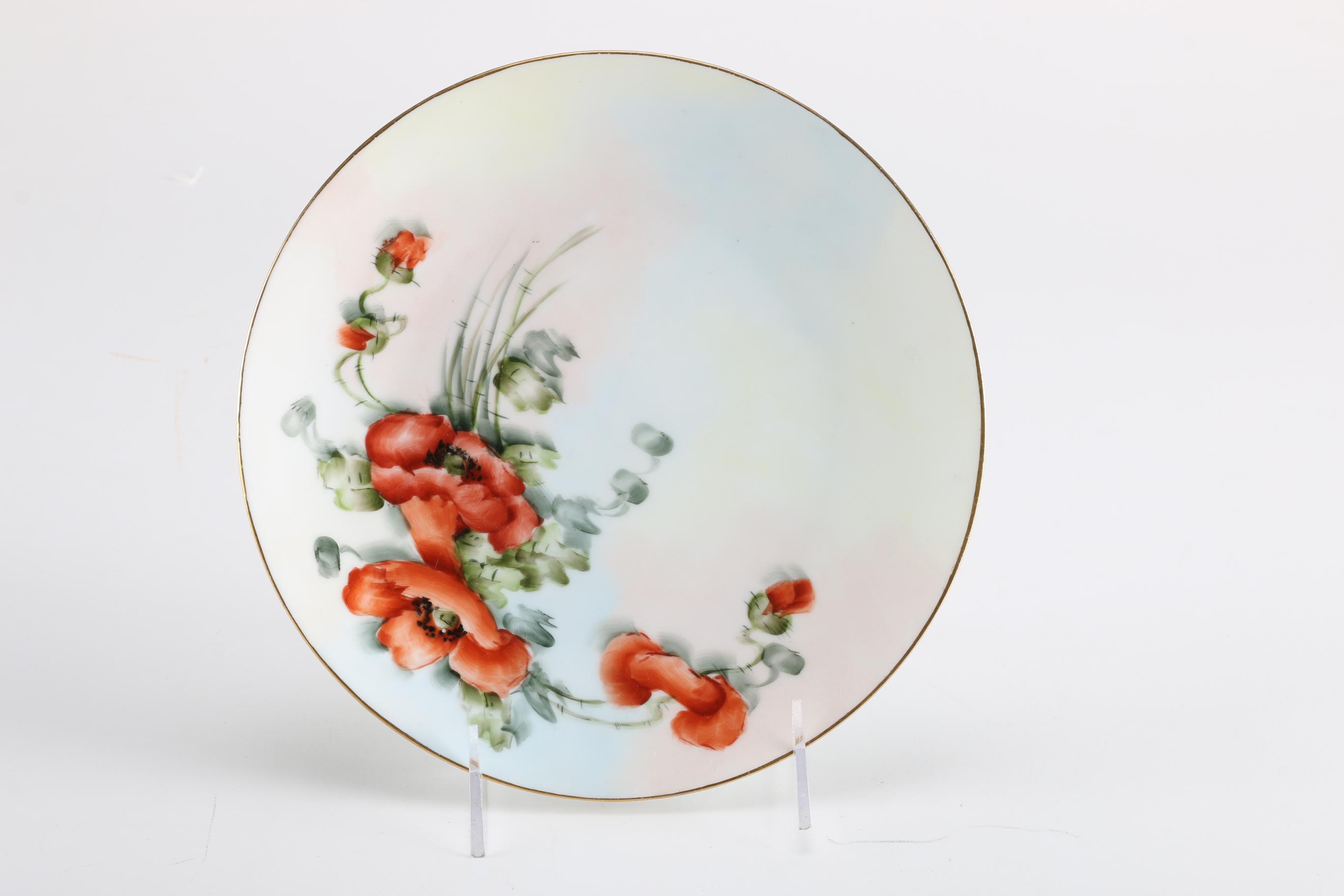 Antique and Vintage Porcelain Floral Motif Dishes