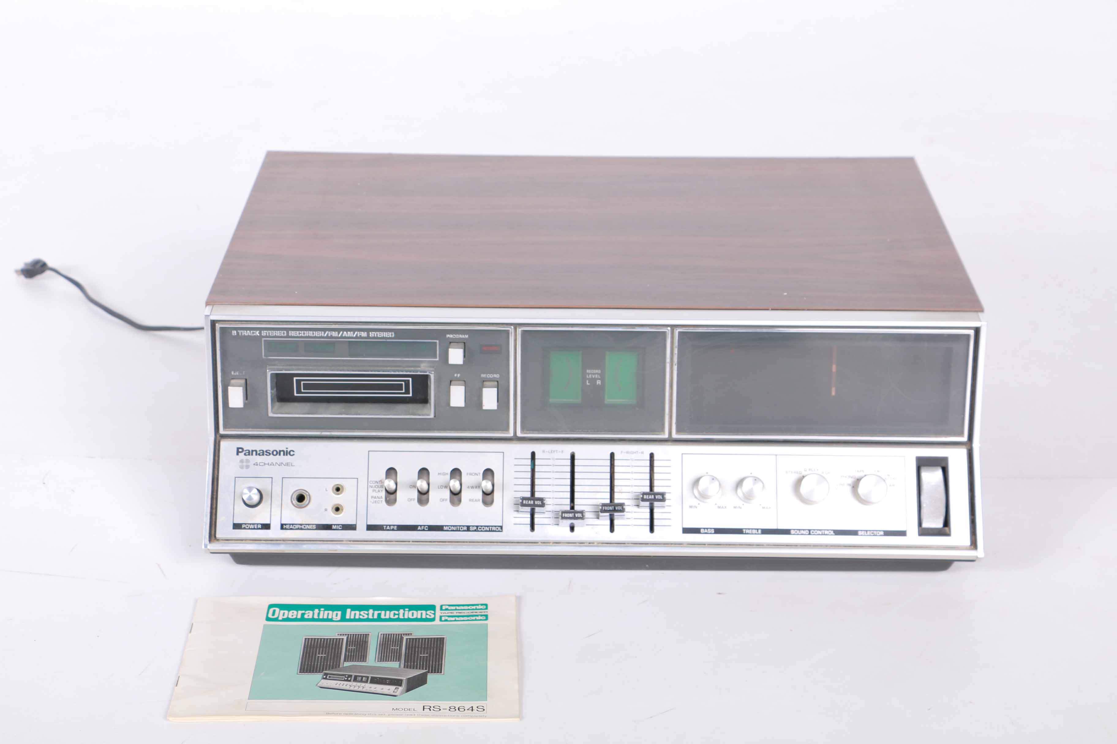 Panasonic 8-Track Recorder, Turntable and Speakers