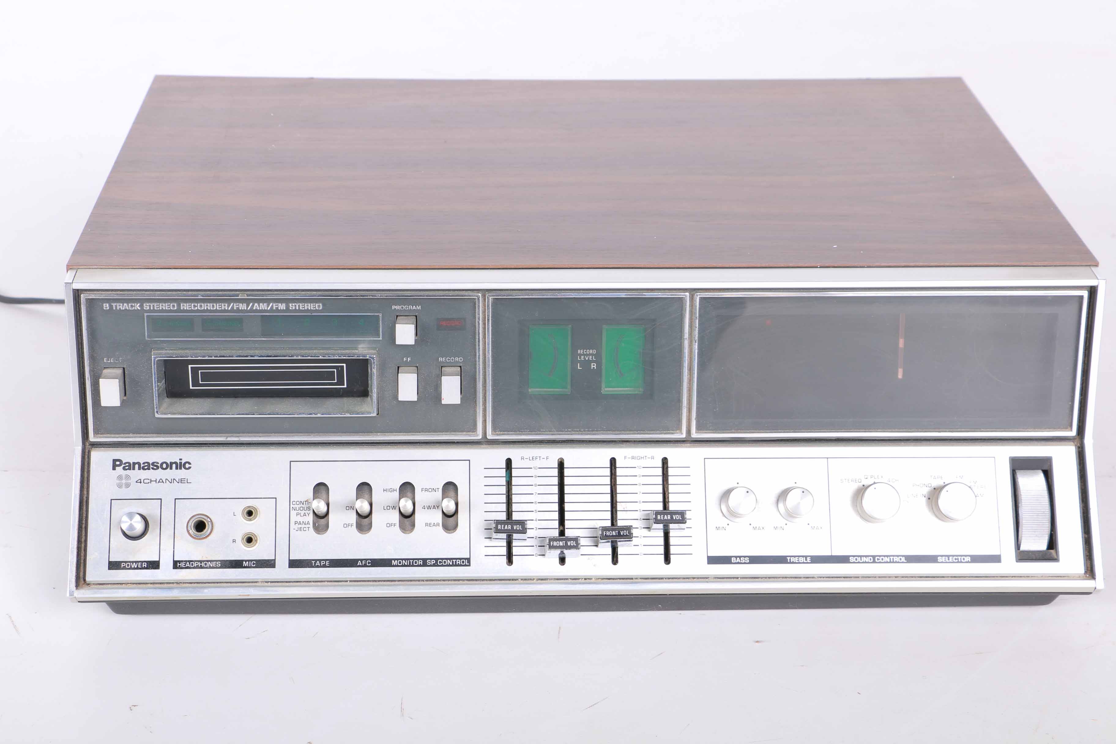 Panasonic 8-Track Recorder, Turntable and Speakers