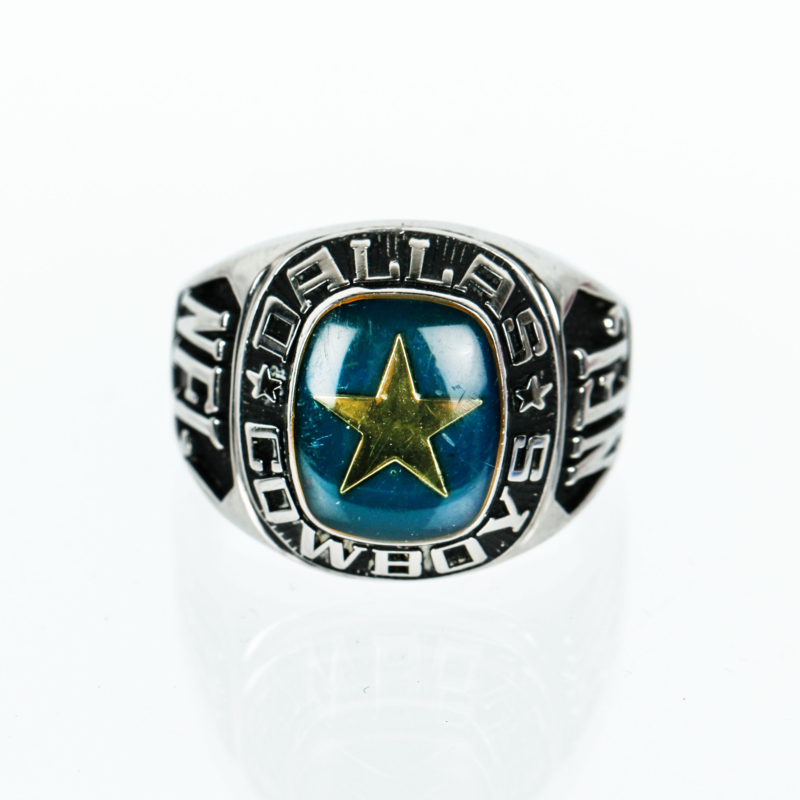 Glass Celestrium Dallas Cowboys Signet Ring