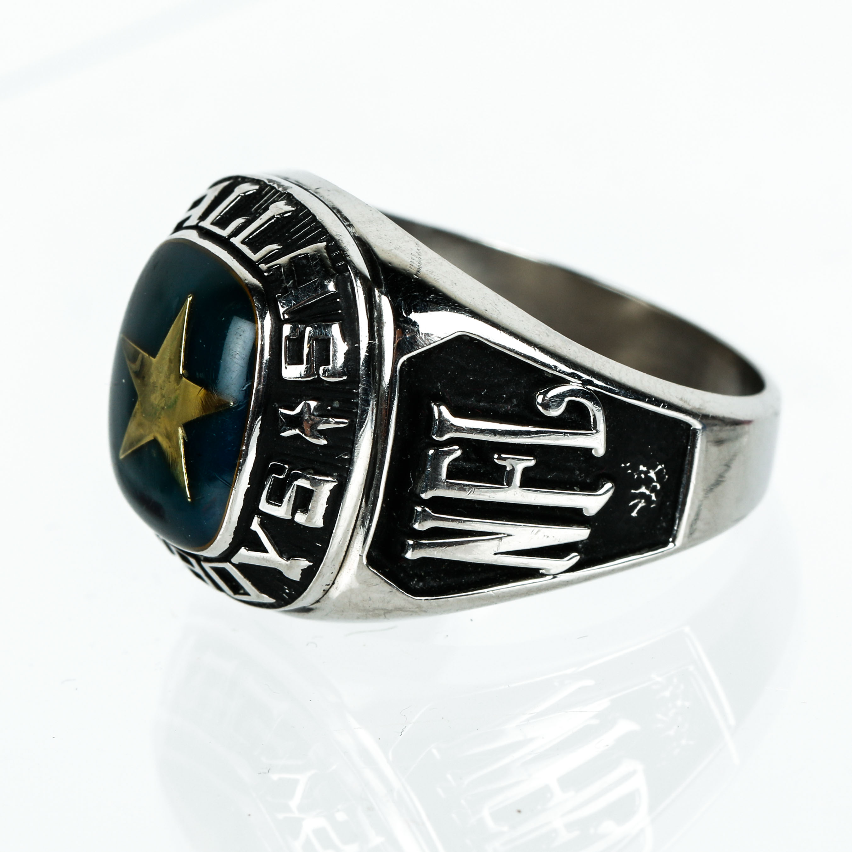Glass Celestrium Dallas Cowboys Signet Ring
