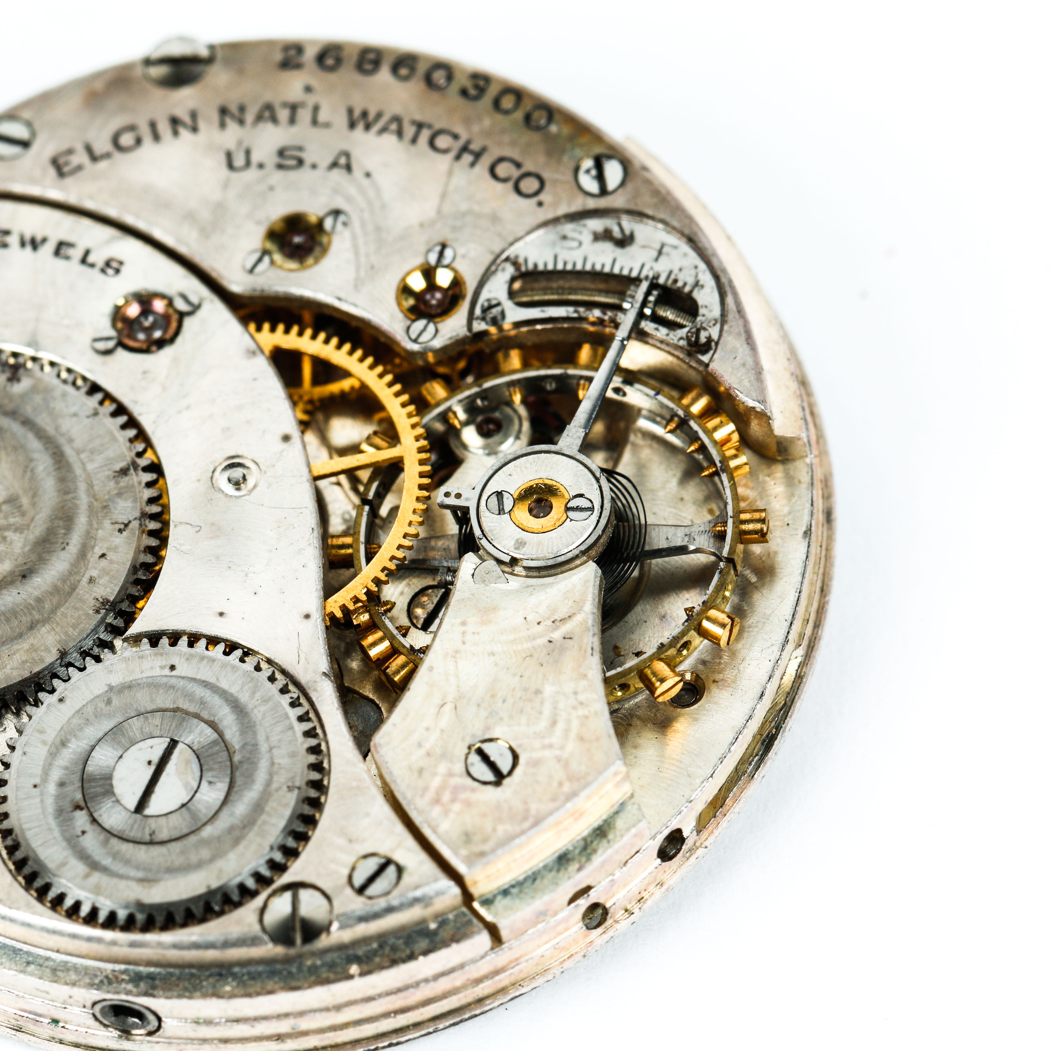 Elgin 15 Jewel Pocket Watch Movement