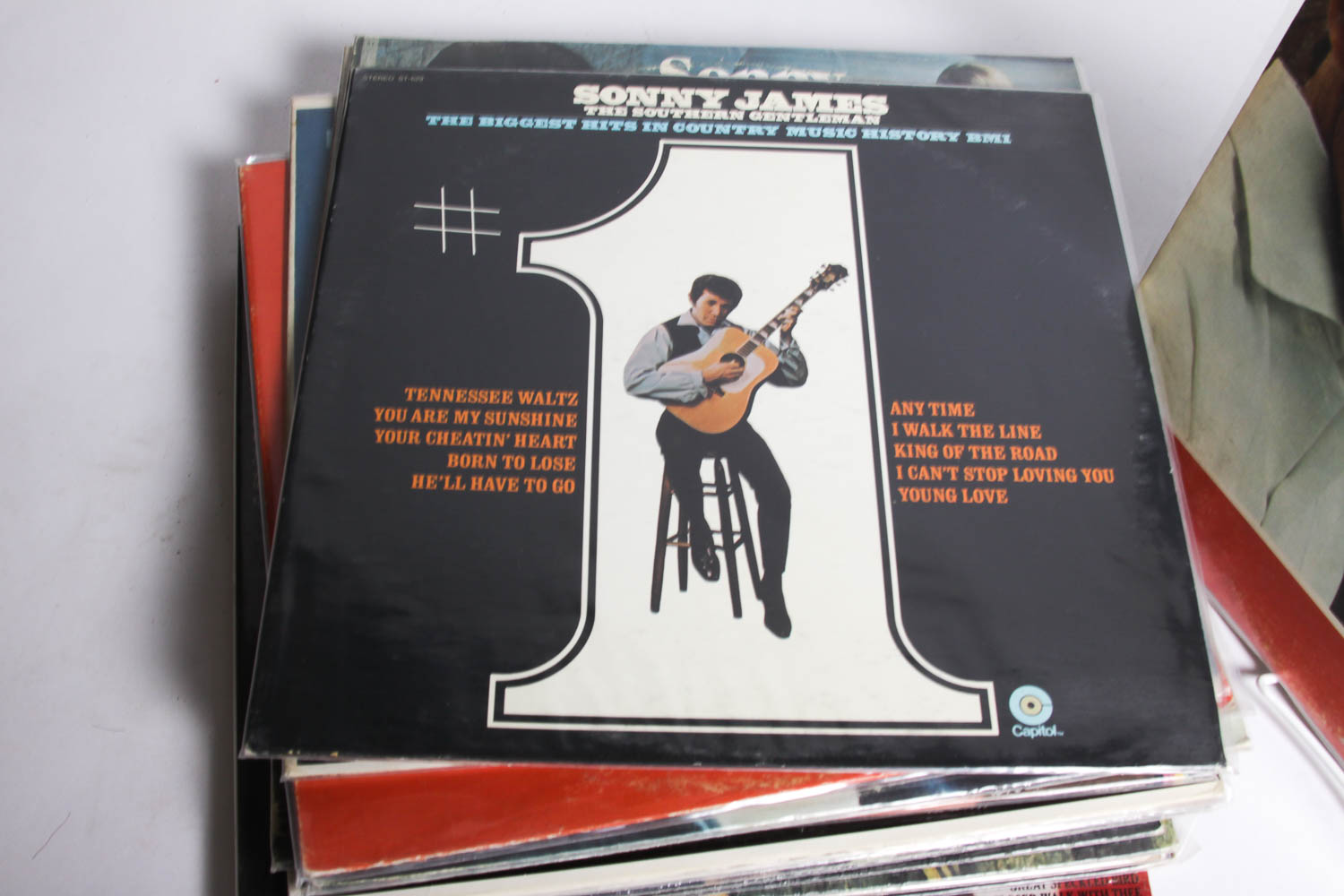Collection of Vintage Sonny James Record Albums