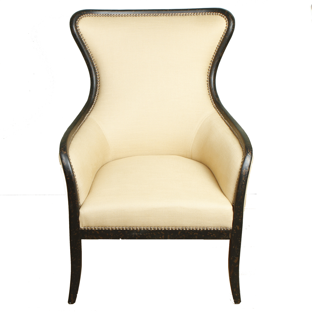 Uttermost 'Zander' Tan Wingback Accent Chair