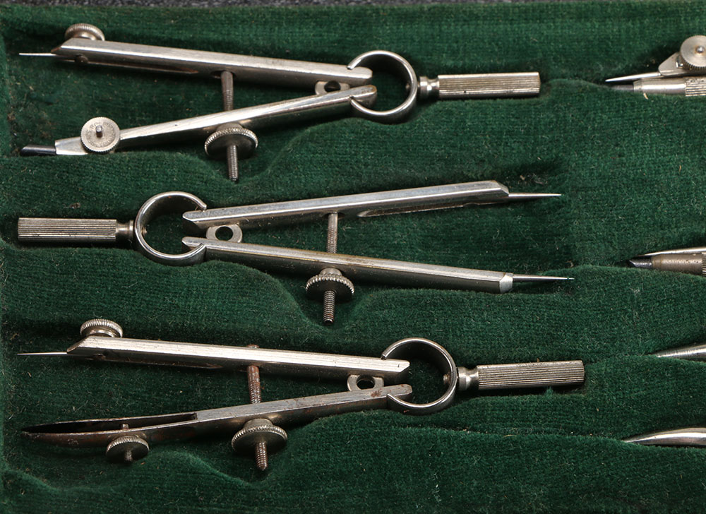 1930's German Made Drafting Set