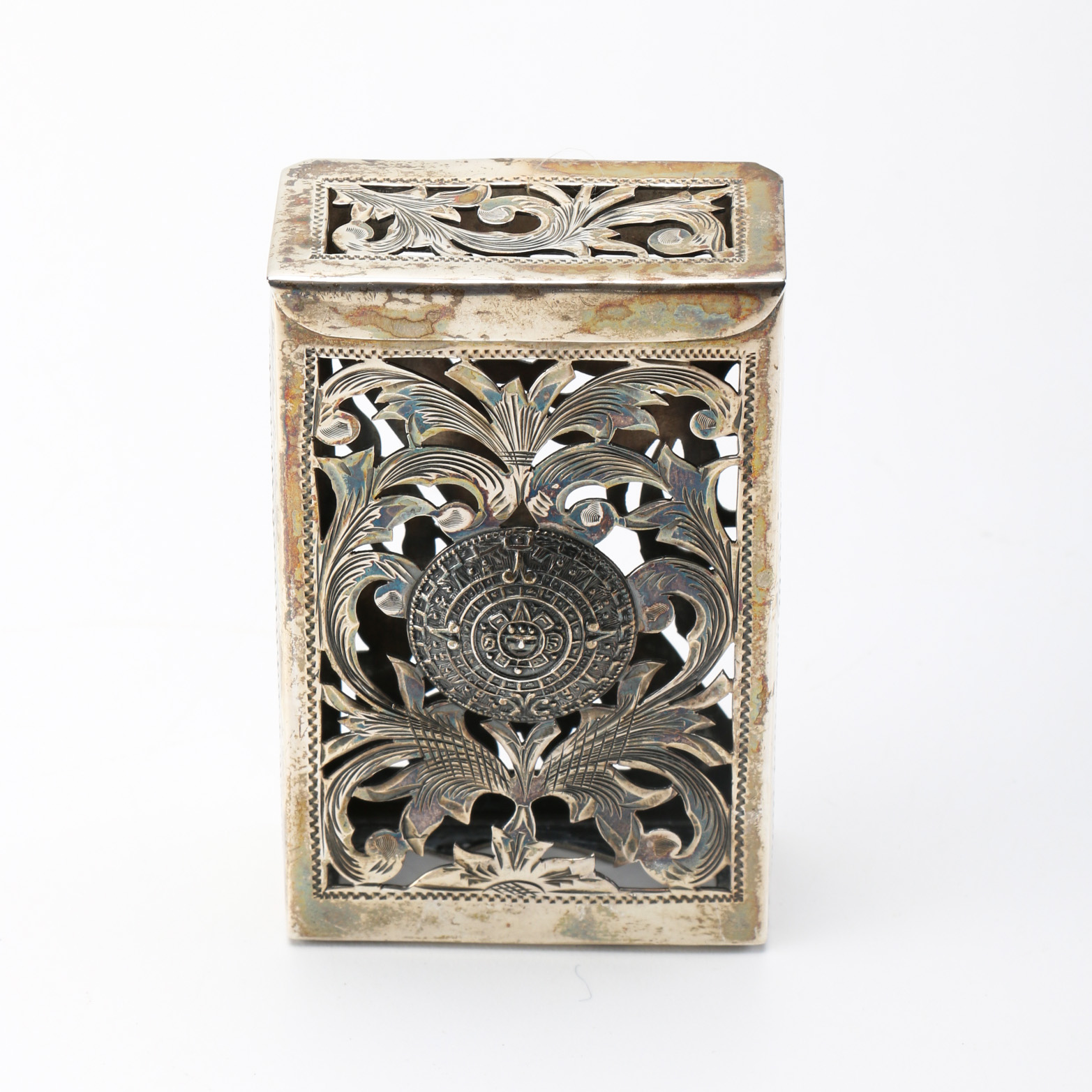 Bernice Goodspeed Mexican Sterling Silver Cigarette Box Case