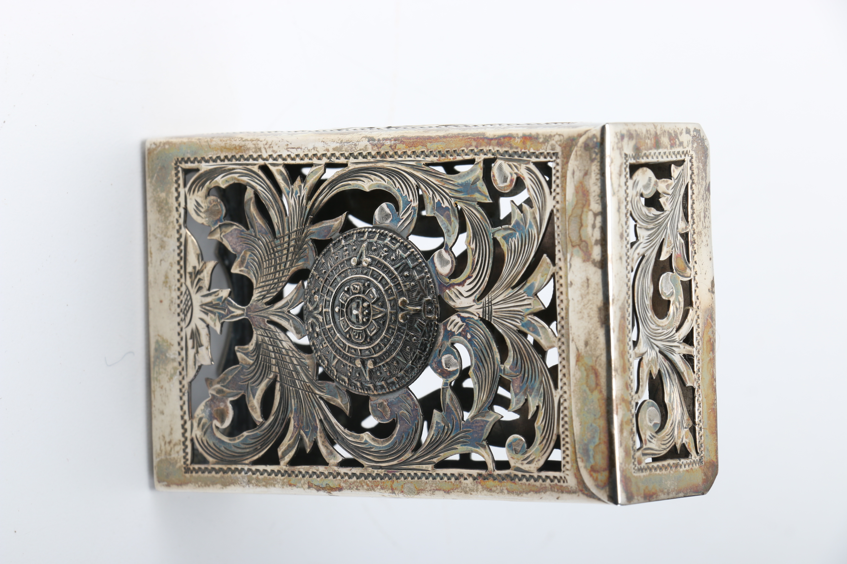 Bernice Goodspeed Mexican Sterling Silver Cigarette Box Case