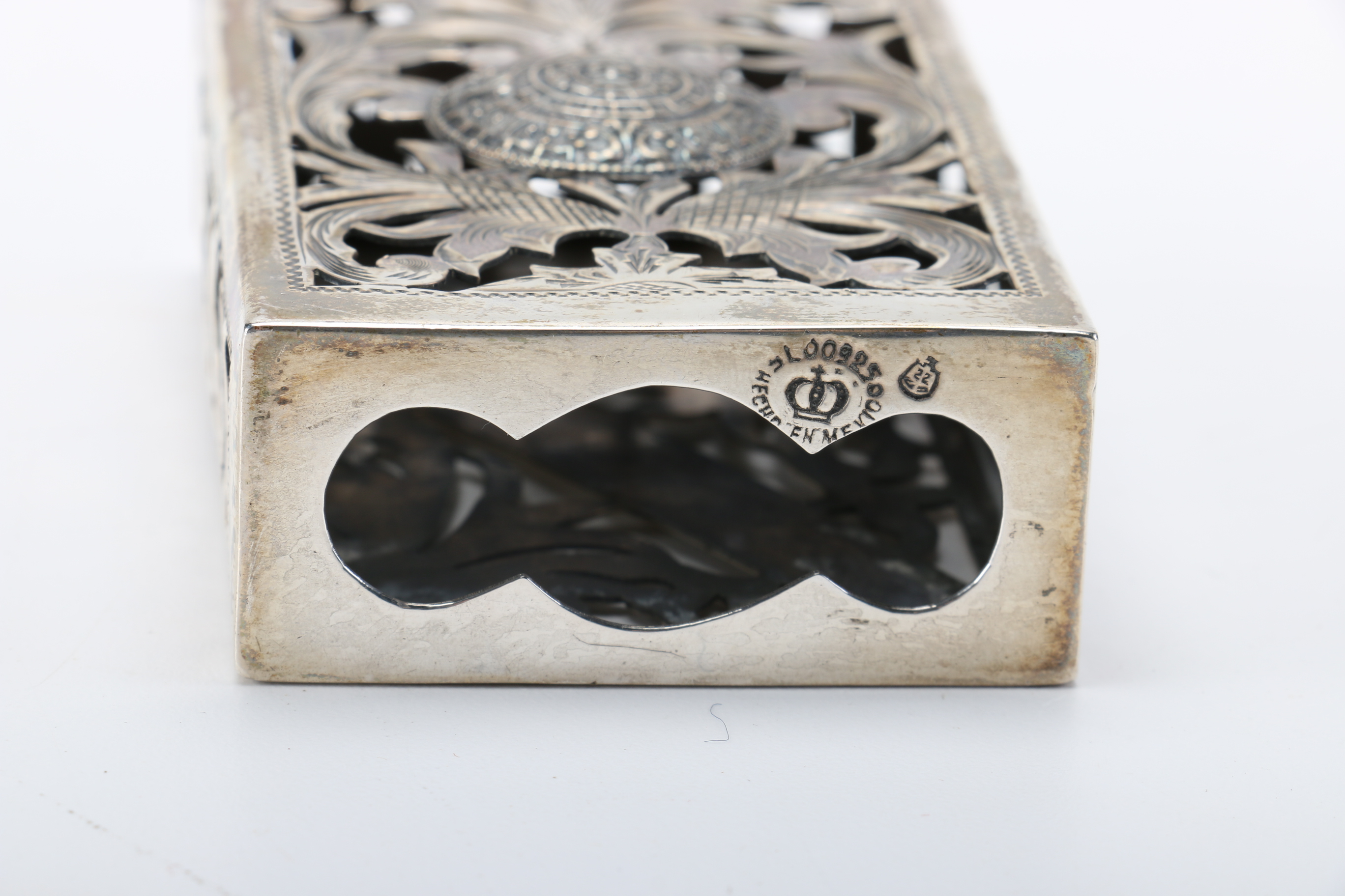 Bernice Goodspeed Mexican Sterling Silver Cigarette Box Case