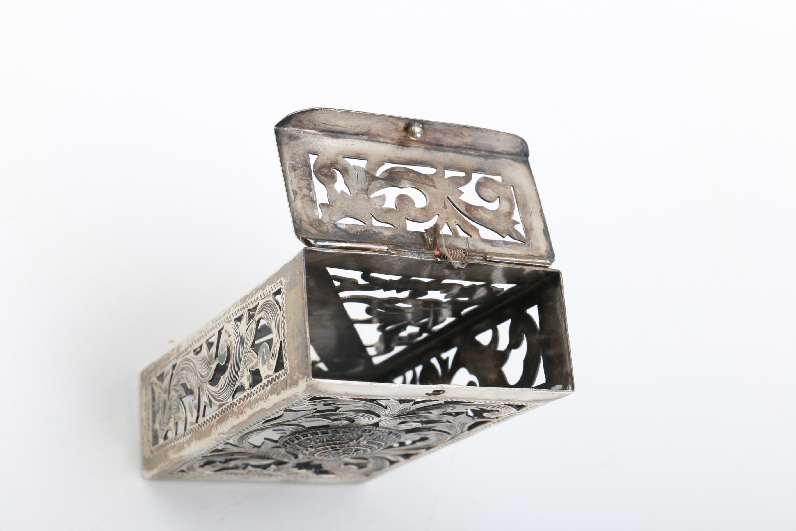 Bernice Goodspeed Mexican Sterling Silver Cigarette Box Case