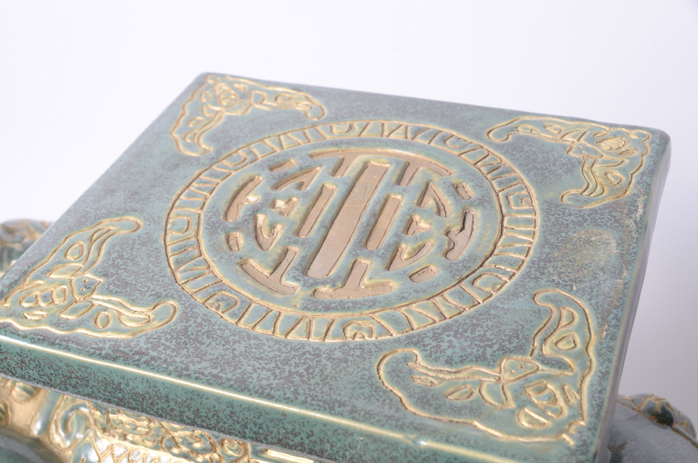 Ceramic Elephant Plant Stand or Side Table