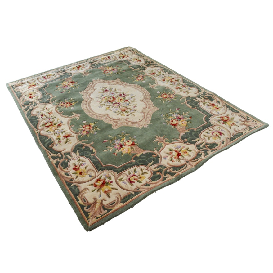 Wool Savonnerie Style Area Rug by Royal Palace