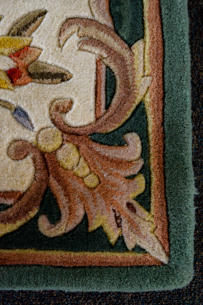 Wool Savonnerie Style Area Rug by Royal Palace