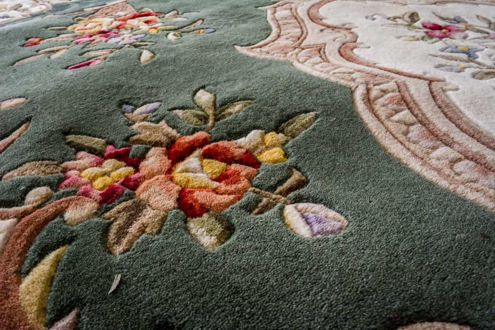 Wool Savonnerie Style Area Rug by Royal Palace