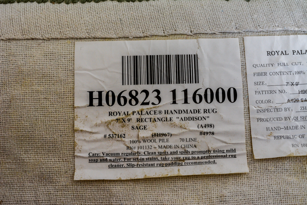 Wool Savonnerie Style Area Rug by Royal Palace