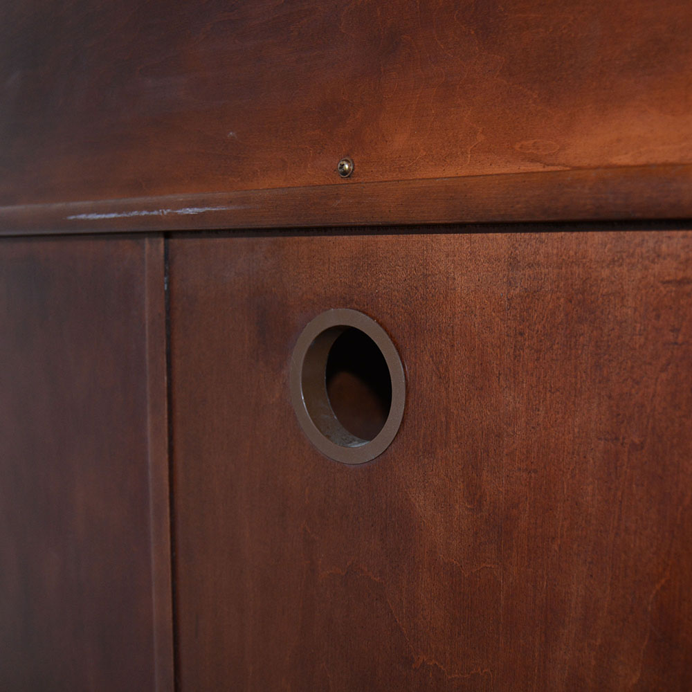 Riverside Furniture Veneer Roll Top Computer Desk with Chair