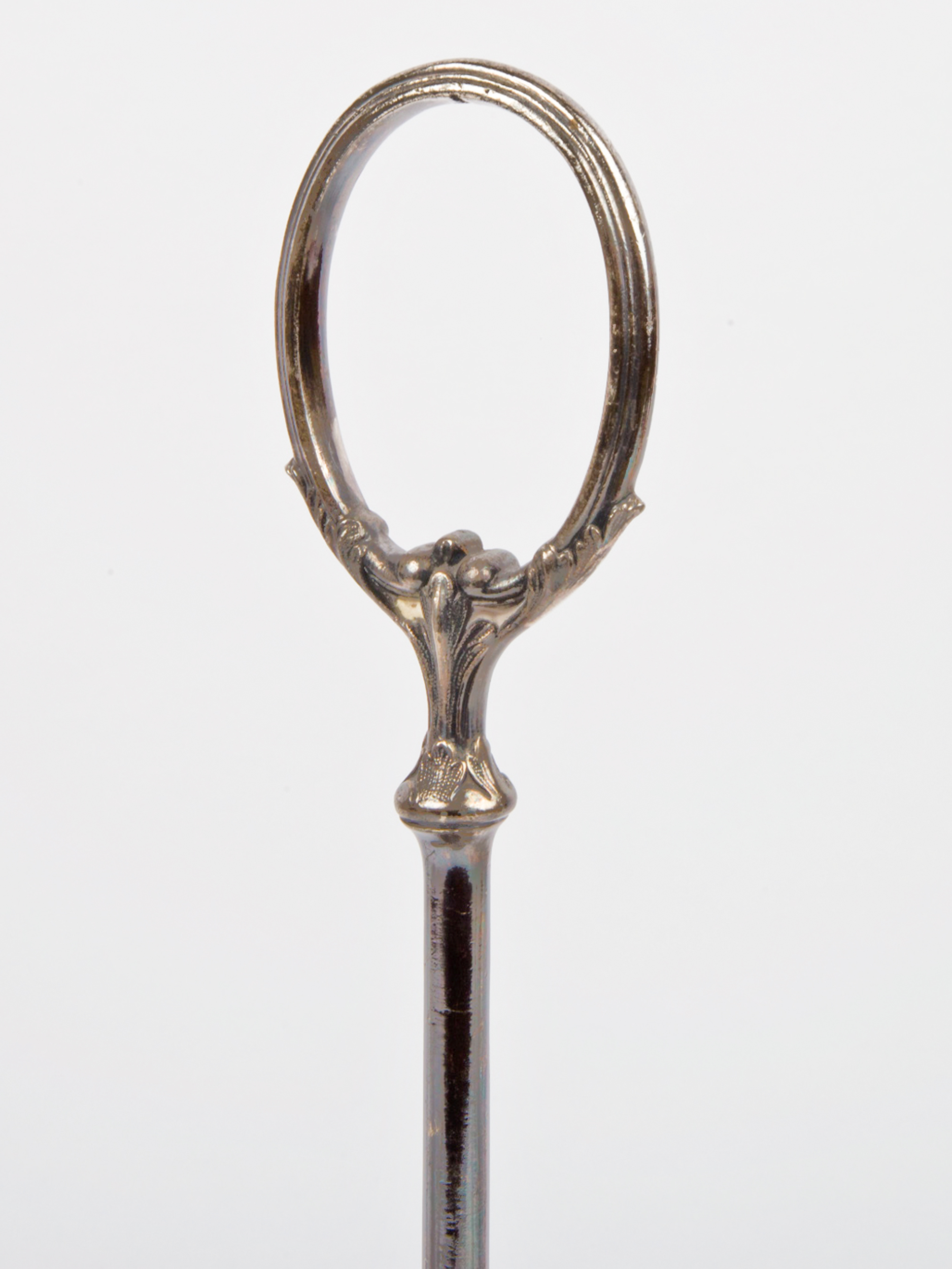 Antique Shaw & Fisher Silver Plate Stand with Cut Glass Bottles