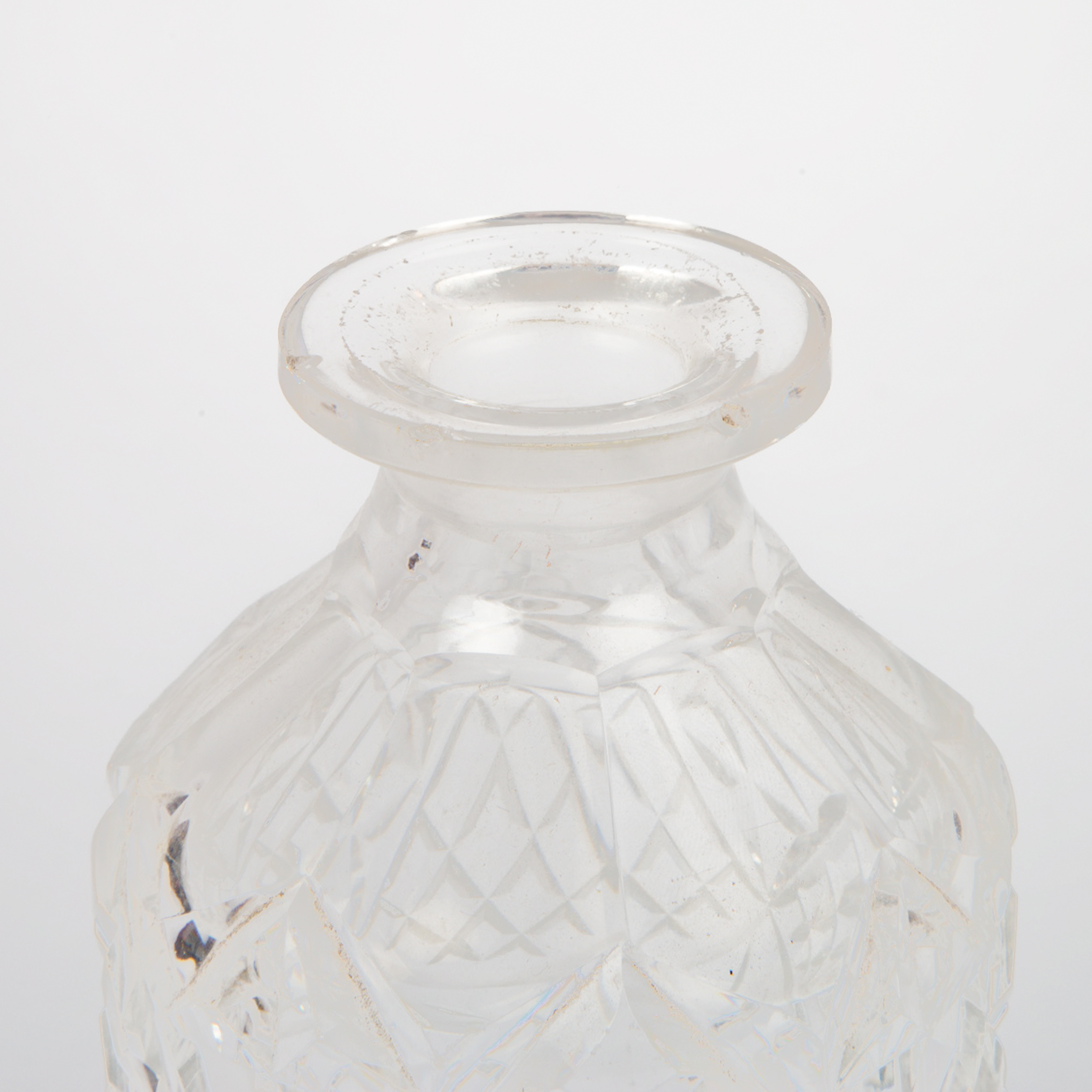 Antique Shaw & Fisher Silver Plate Stand with Cut Glass Bottles