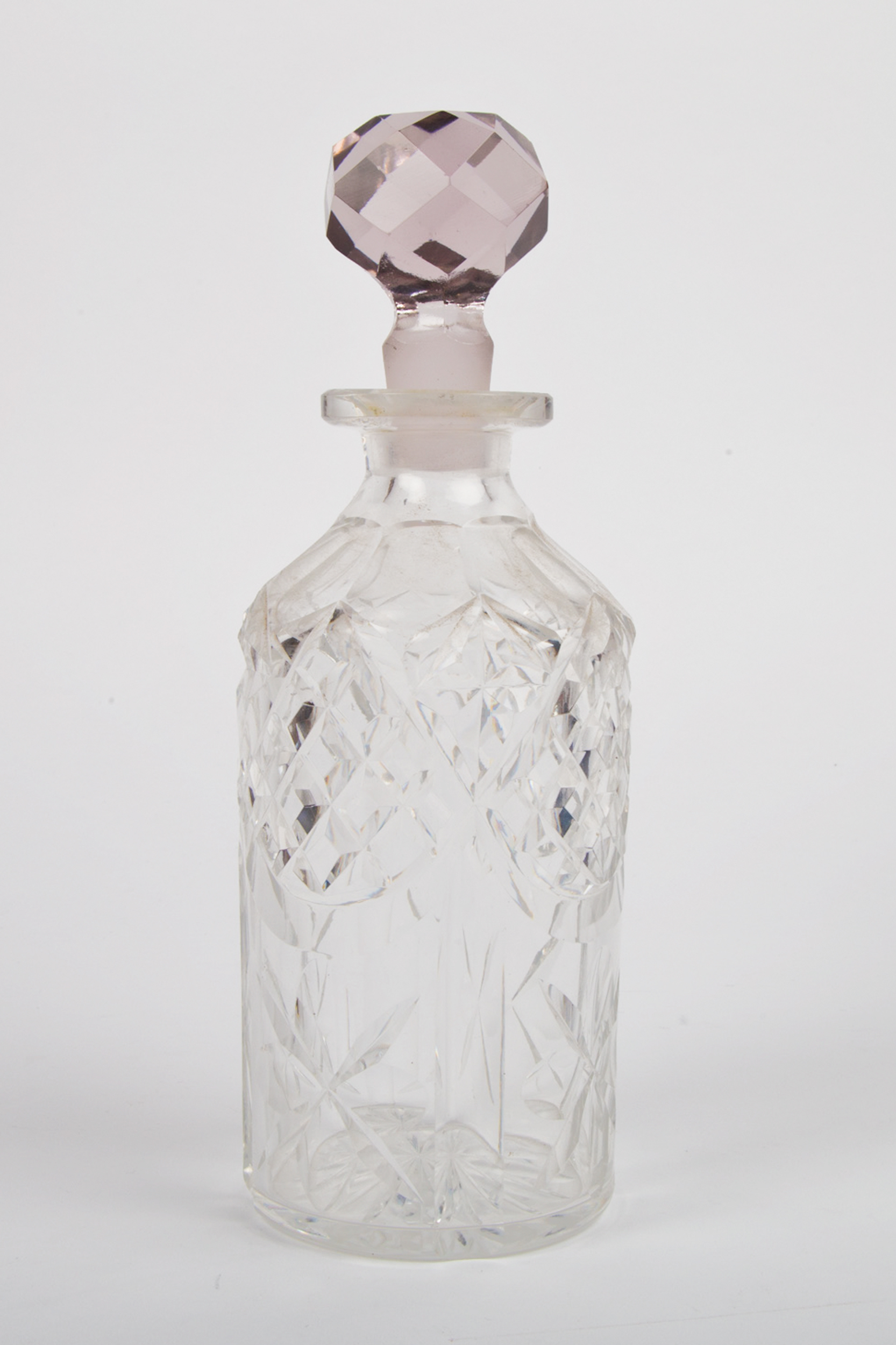 Antique Shaw & Fisher Silver Plate Stand with Cut Glass Bottles