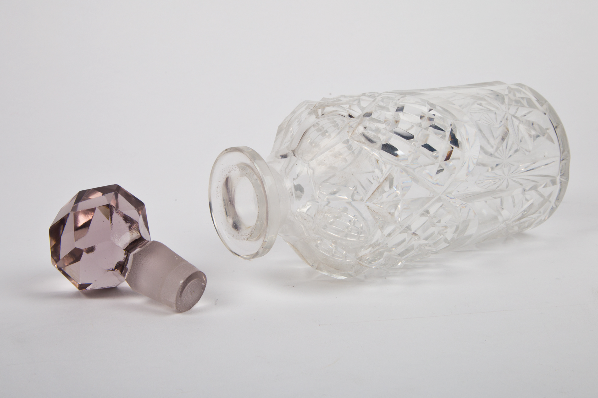 Antique Shaw & Fisher Silver Plate Stand with Cut Glass Bottles