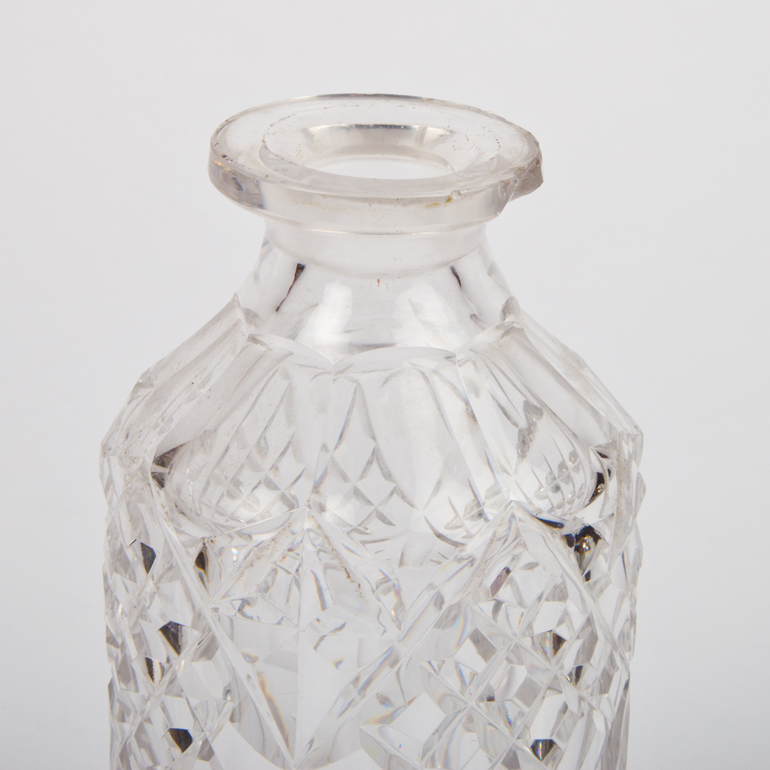 Antique Shaw & Fisher Silver Plate Stand with Cut Glass Bottles