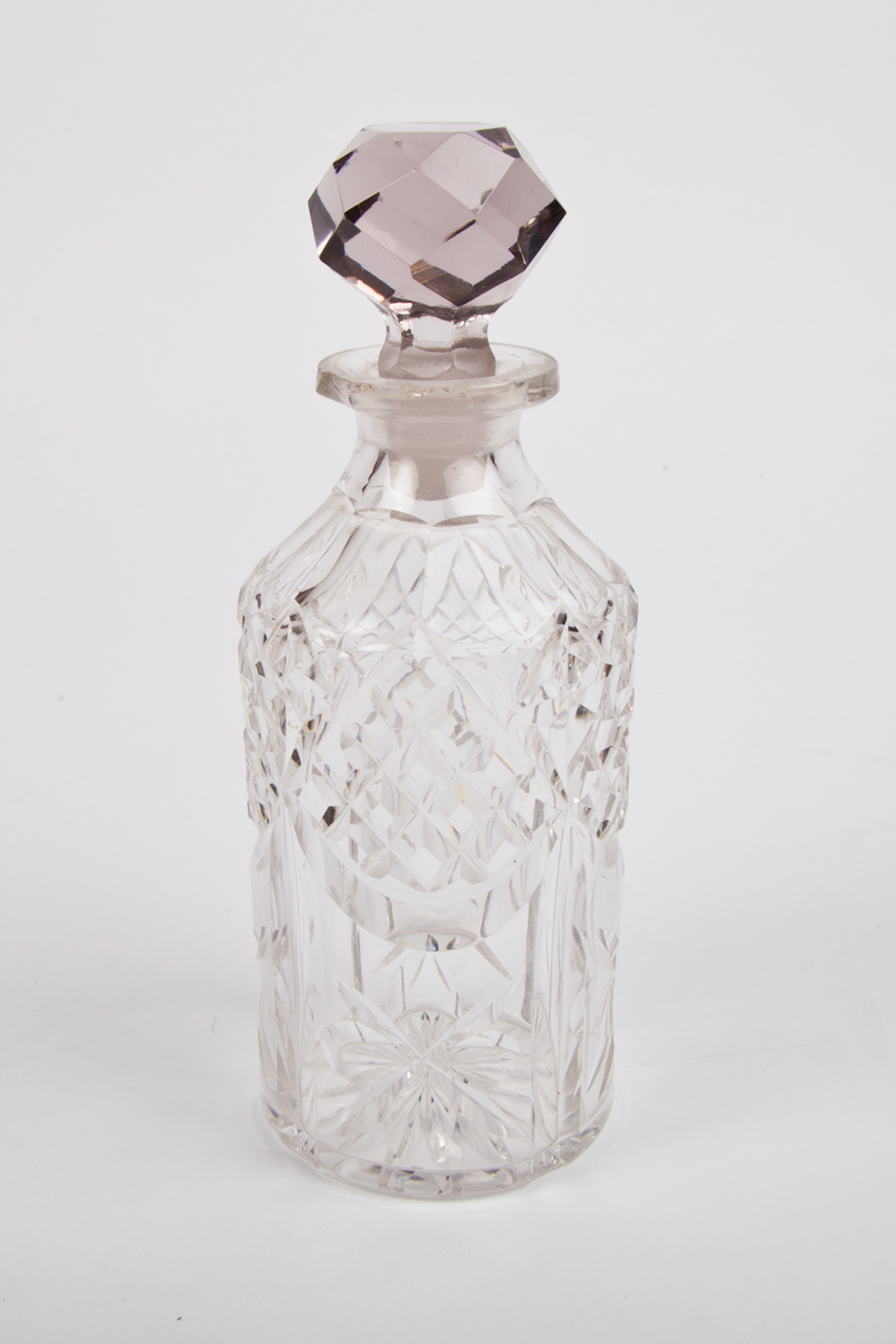 Antique Shaw & Fisher Silver Plate Stand with Cut Glass Bottles