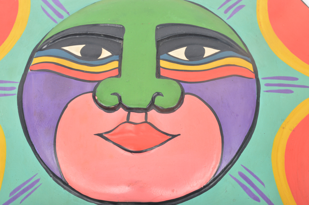Hand Painted Mexican Sun Mask