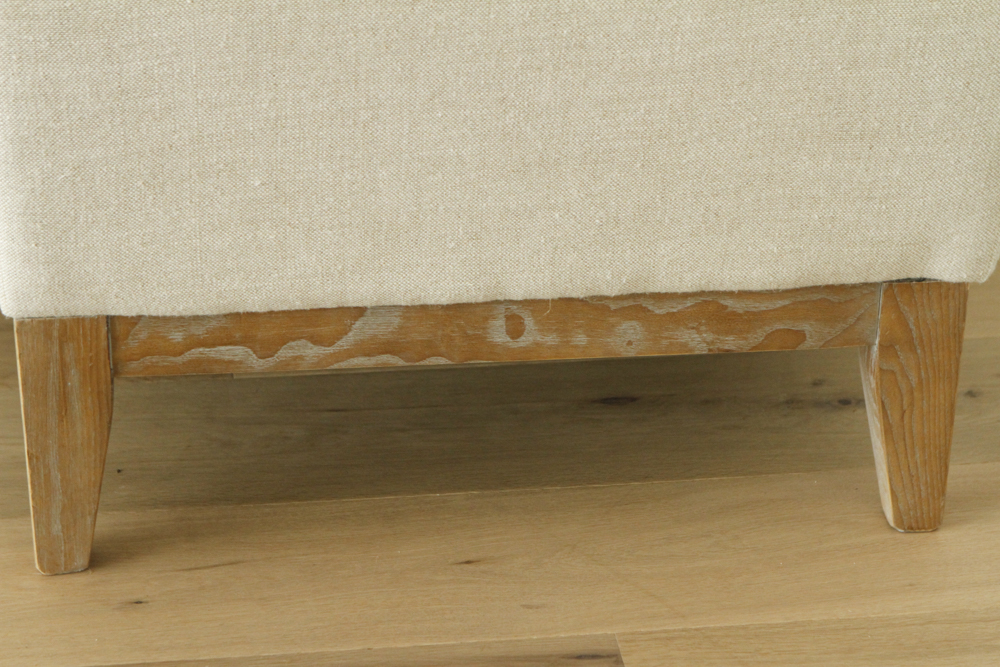 Joseph Allen Antique White Linen Occasional Chair