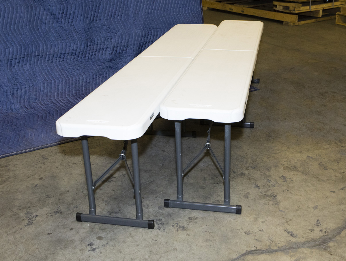 Lifetime Plastic Folding Benches