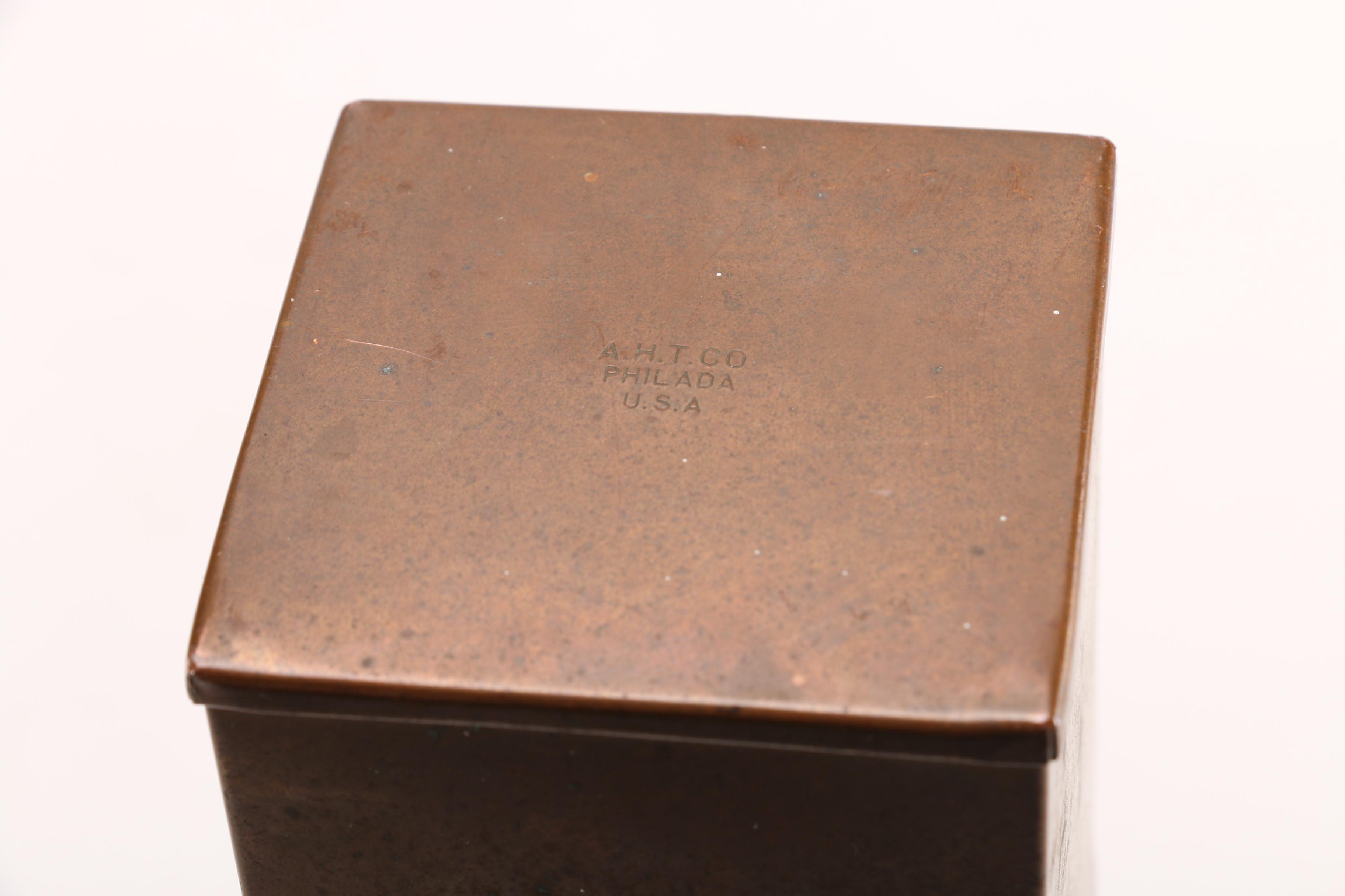 Vintage Copper Tone Pipet Canister