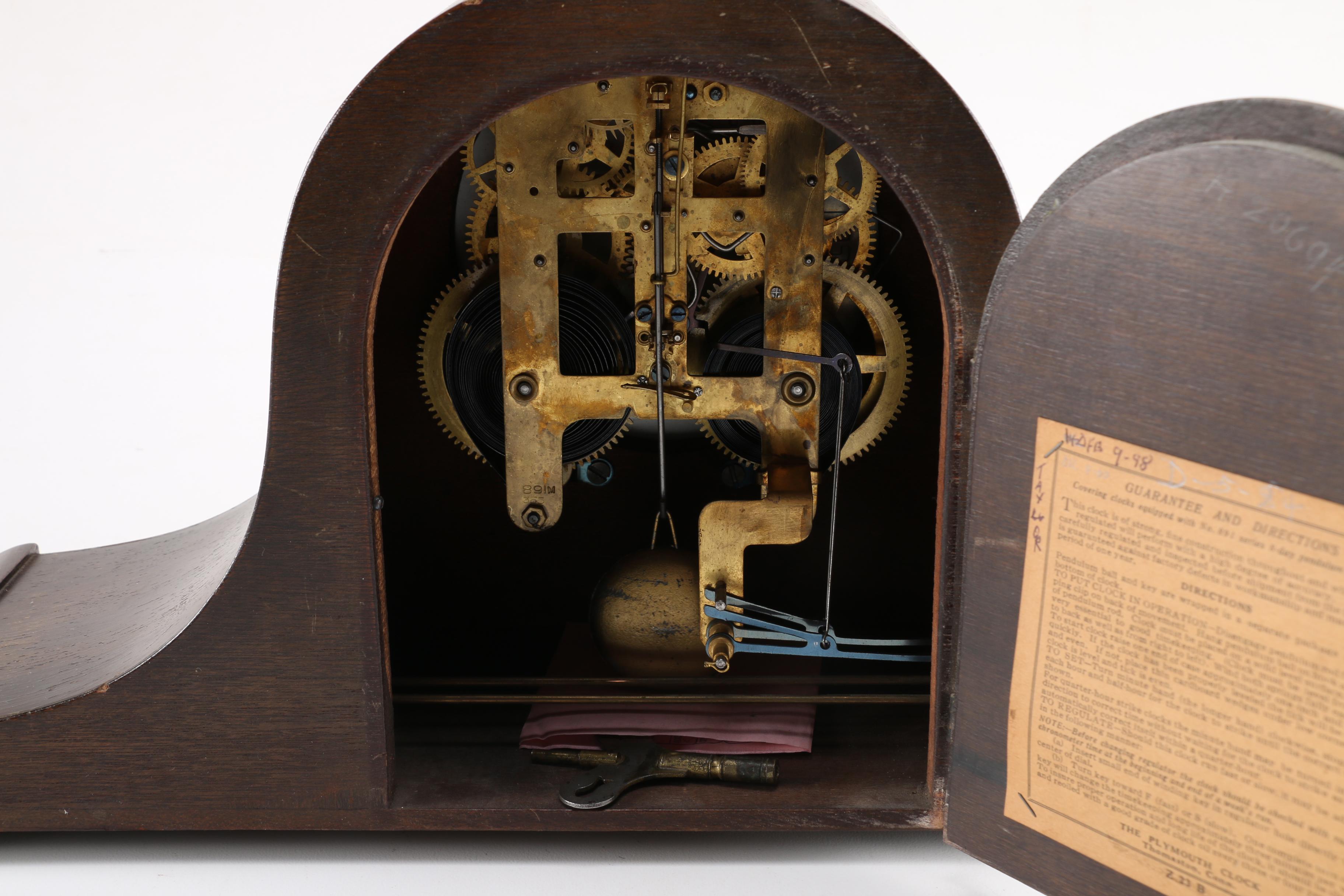 Plymouth Tambour Mantel Clock