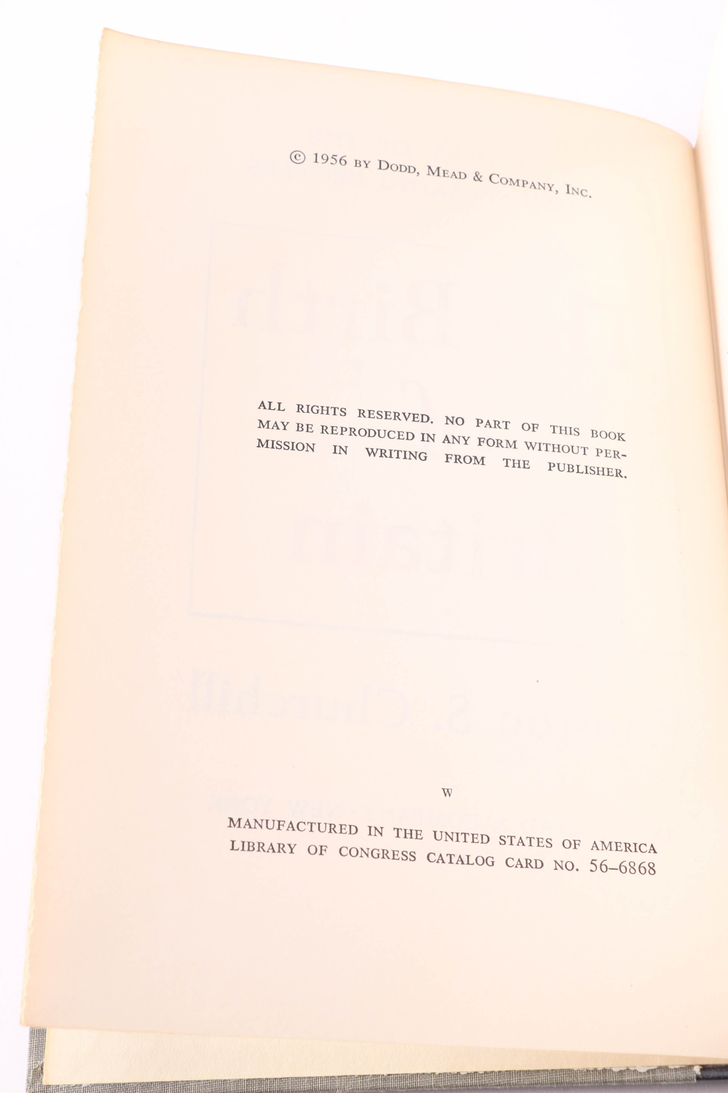 Three Volumes of Winston Churchill's "A History of the English-Speaking Peoples"