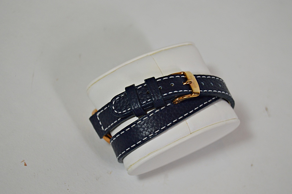 Dimacci Black Leather and Brass Snaffle Bit Equestrian Bracelet