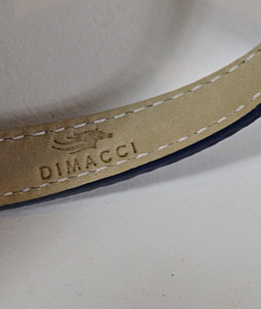 Dimacci Black Leather and Brass Snaffle Bit Equestrian Bracelet