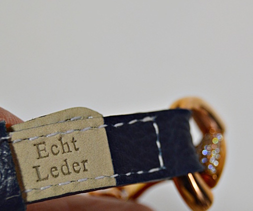 Dimacci Black Leather and Brass Snaffle Bit Equestrian Bracelet