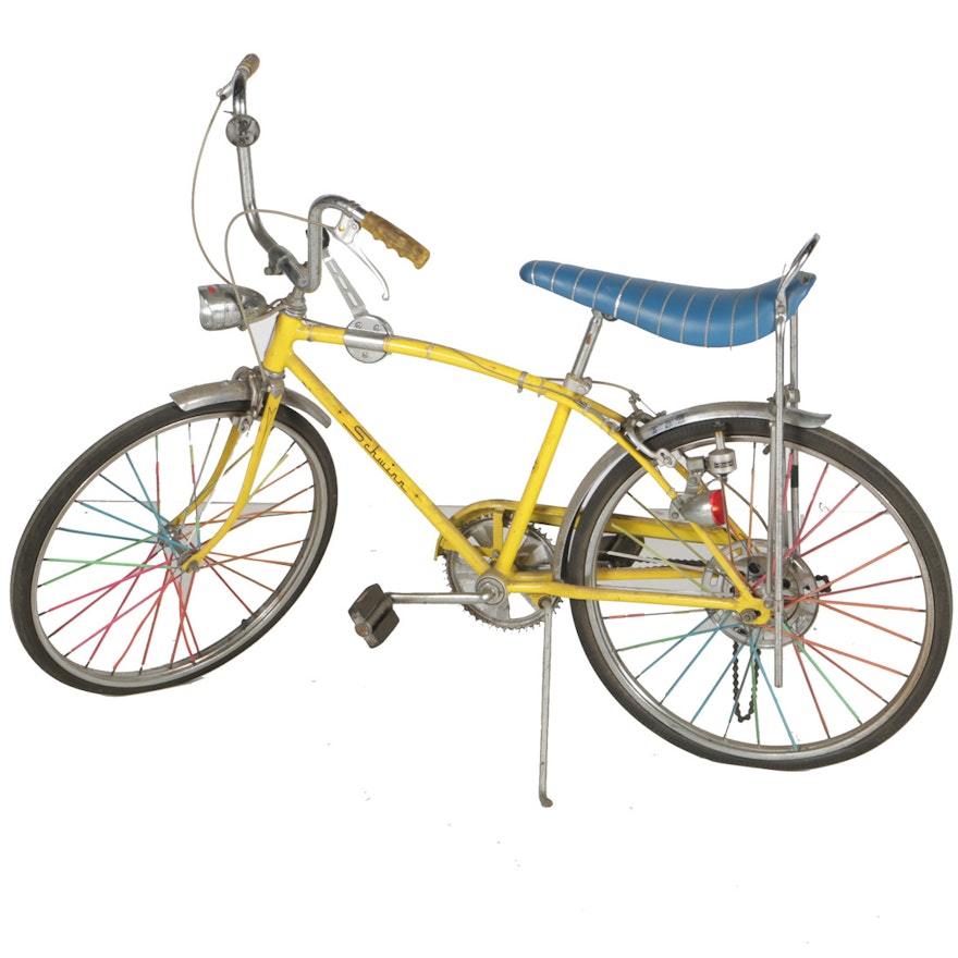 1972 Yellow Schwinn "Manta-Ray" Five Speed Bicycle