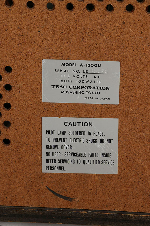 1967 Teac A-1200U Stereo Tape Deck