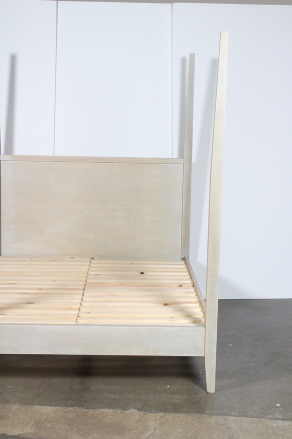 Crate & Barrel Four Post Queen Bed Frame