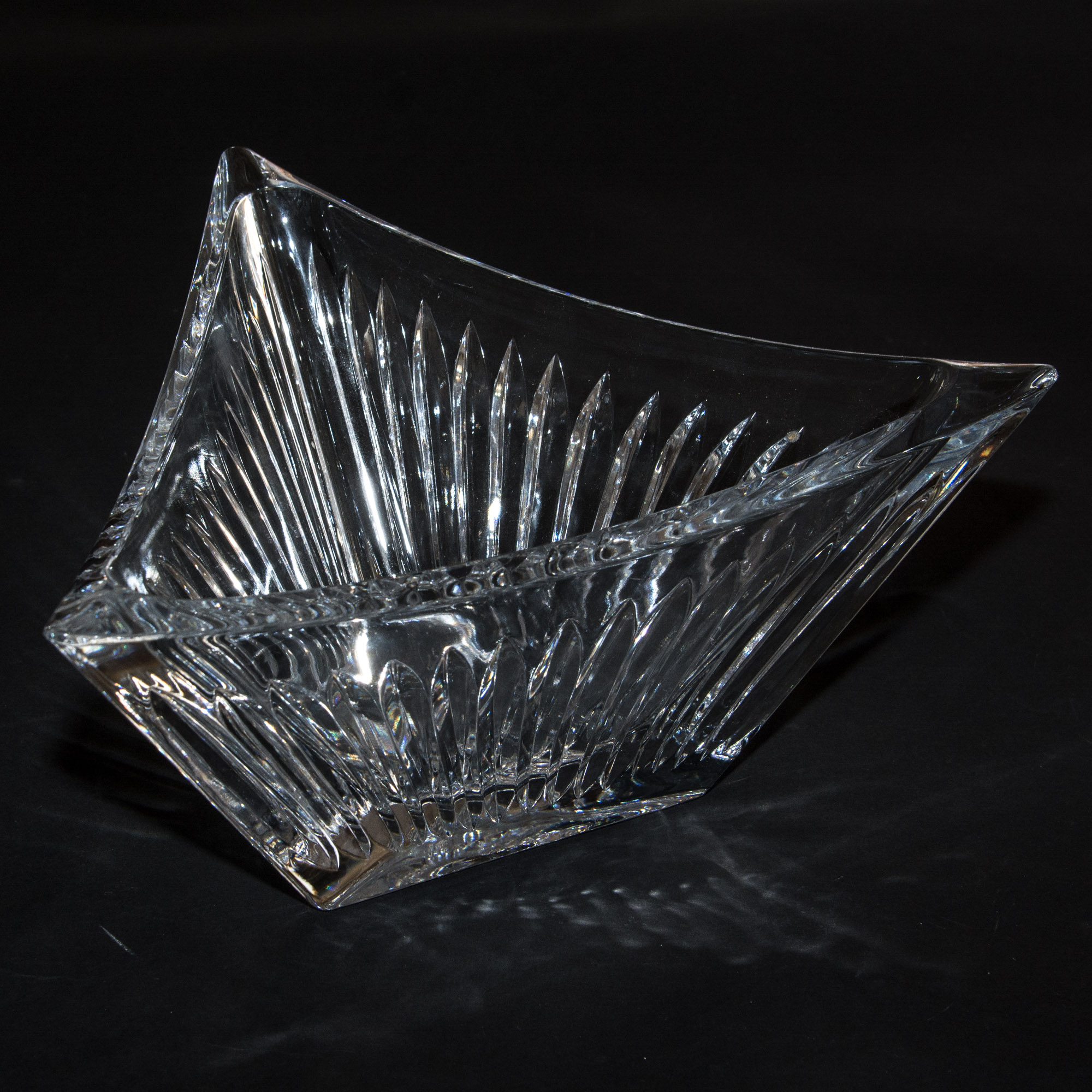 Triangular Crystal Bowl