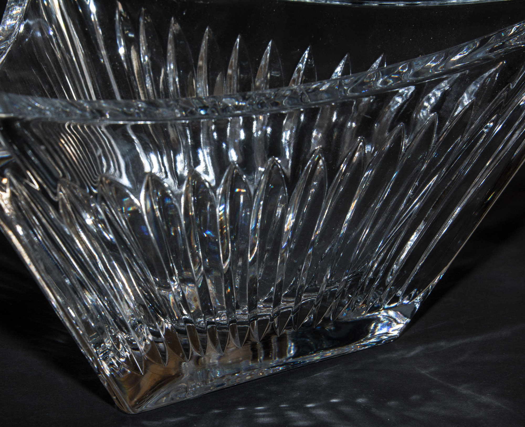 Triangular Crystal Bowl