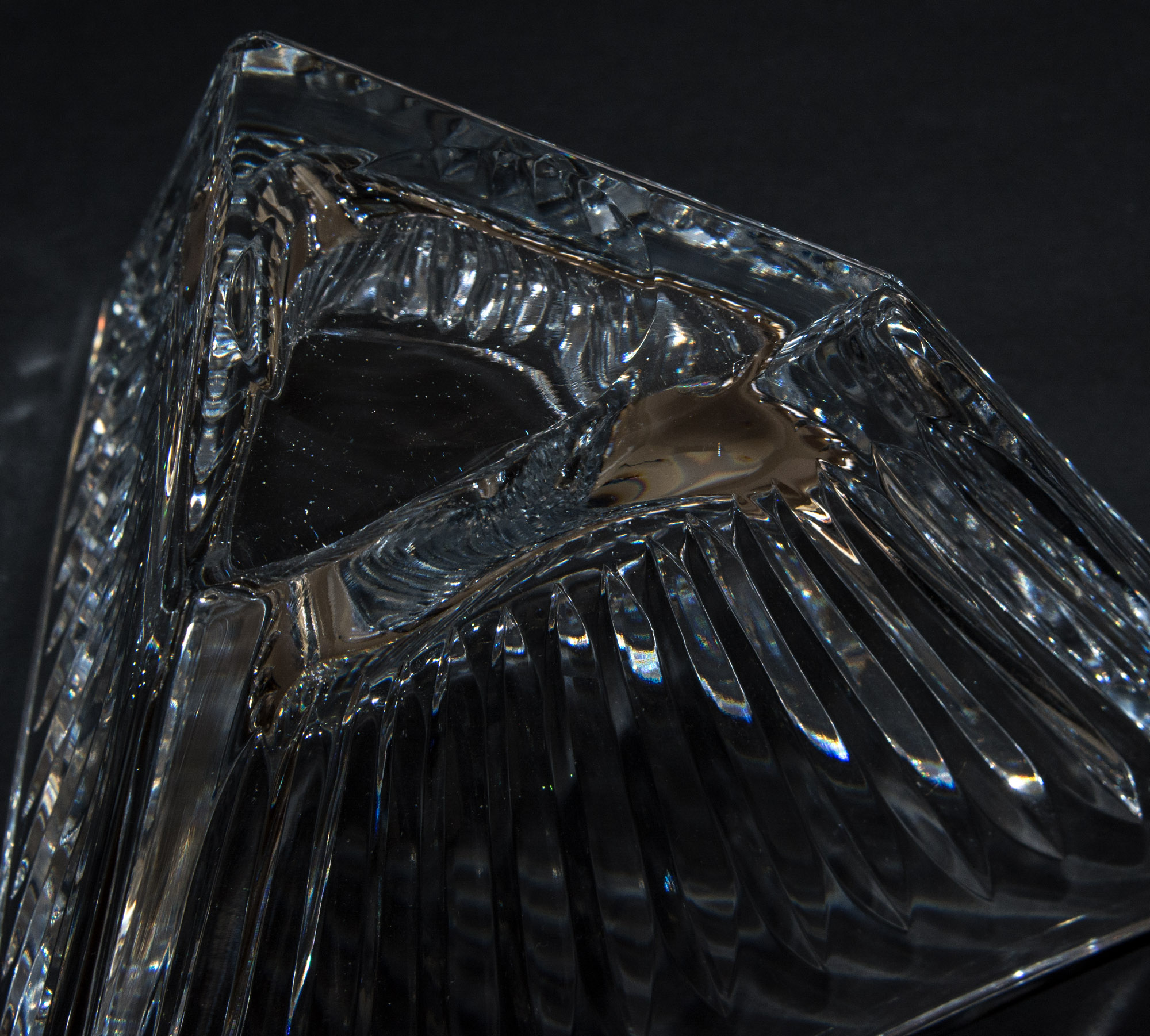 Triangular Crystal Bowl