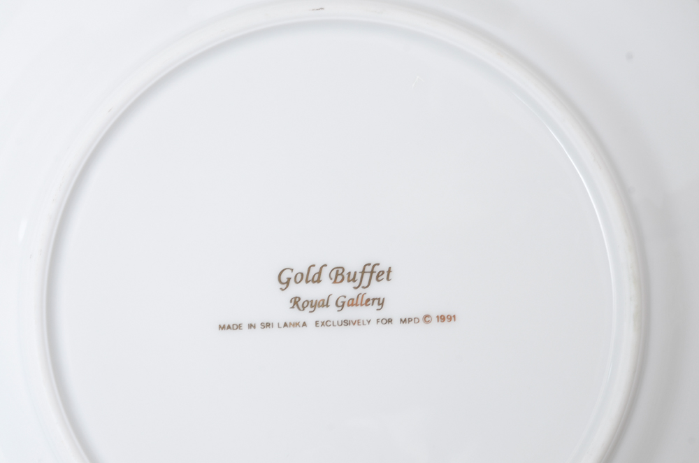 Royal Gallery "Gold Buffet" China Set