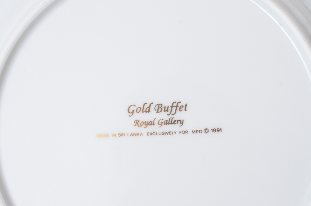 Royal Gallery "Gold Buffet" China Set