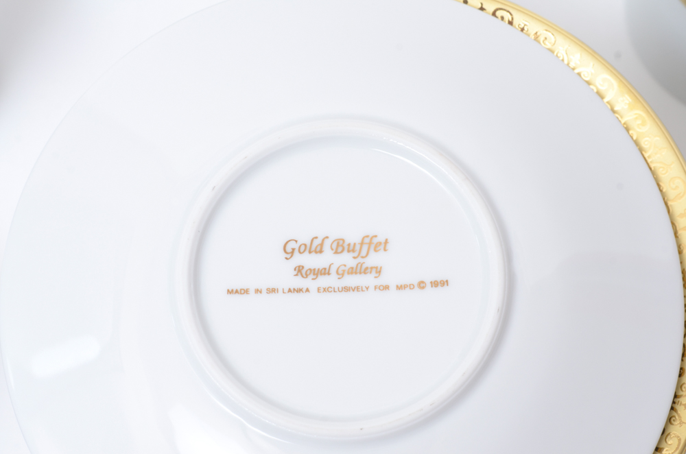 Royal Gallery "Gold Buffet" China Set
