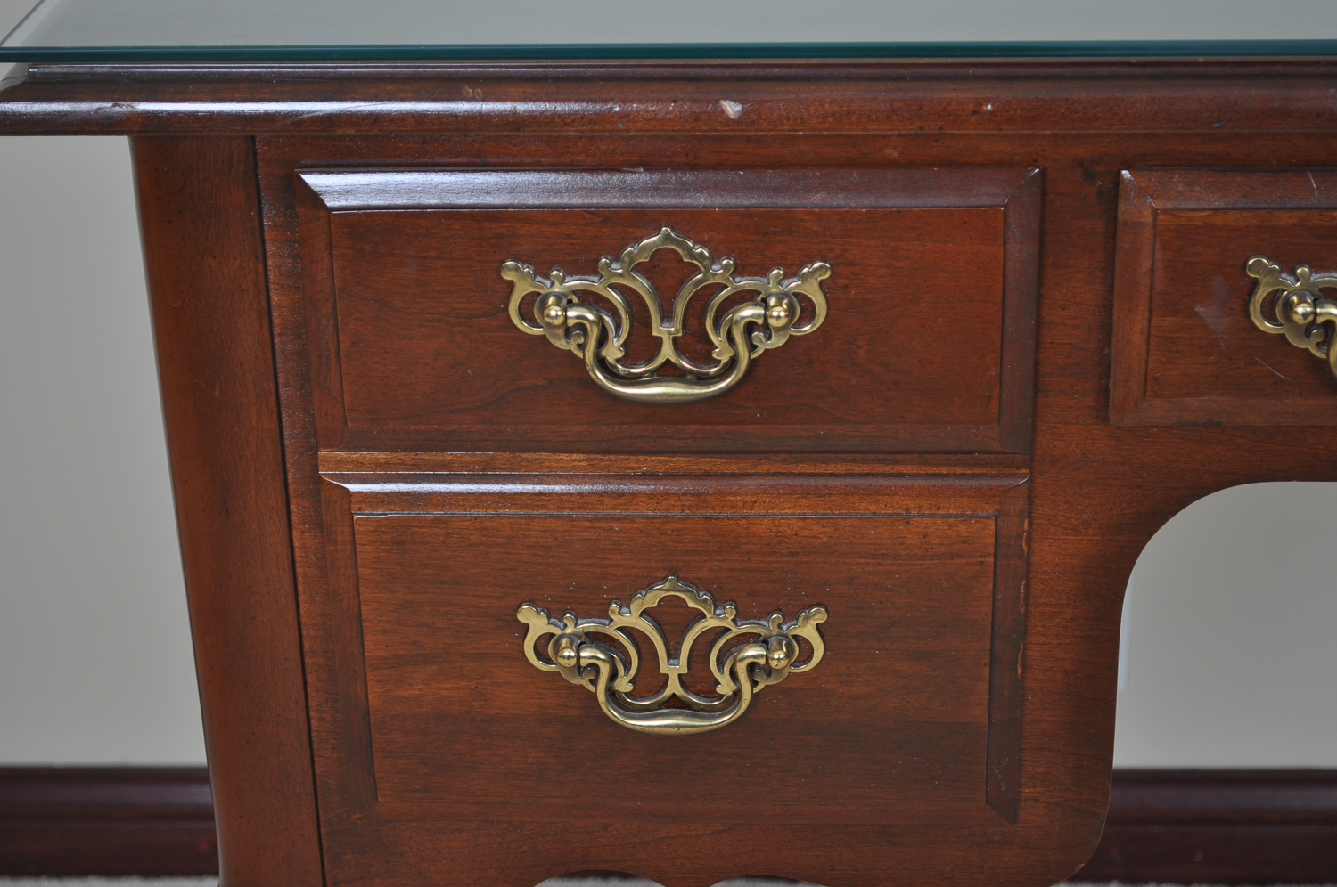 Queen Anne Style Writing Desk by Bassett Furniture