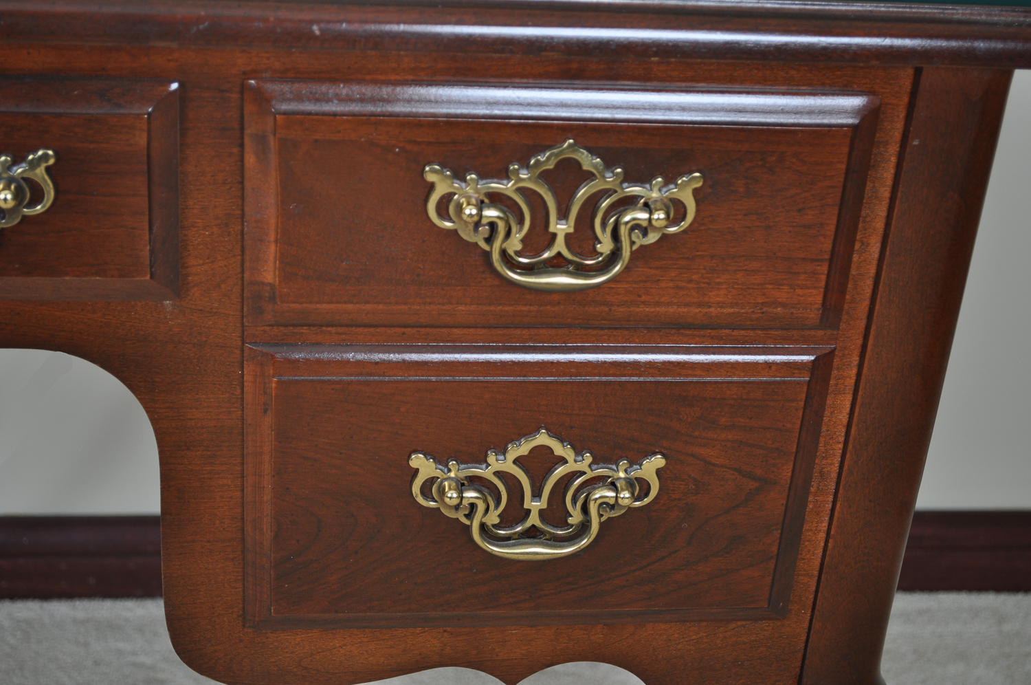 Queen Anne Style Writing Desk by Bassett Furniture