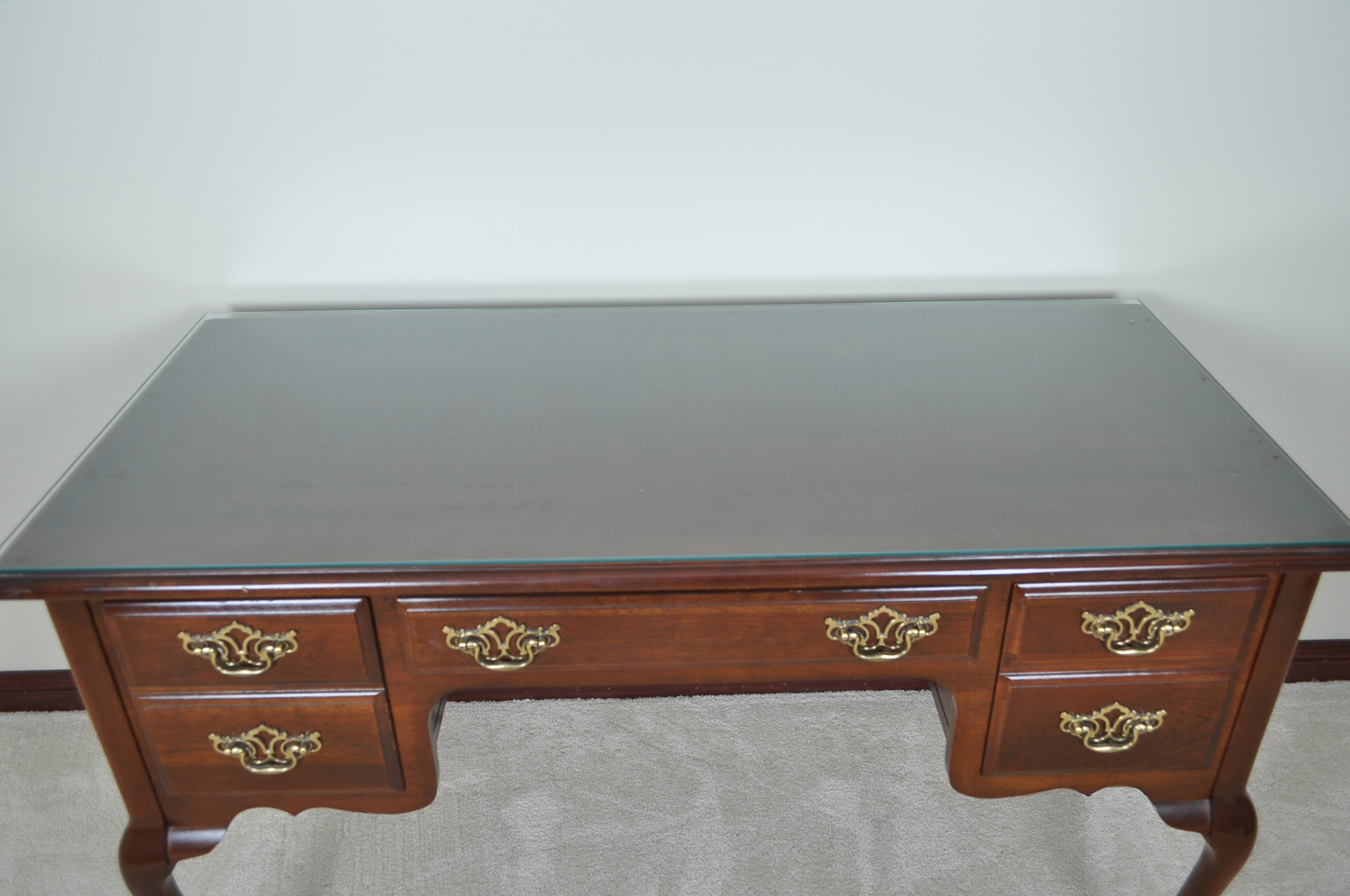 Queen Anne Style Writing Desk by Bassett Furniture